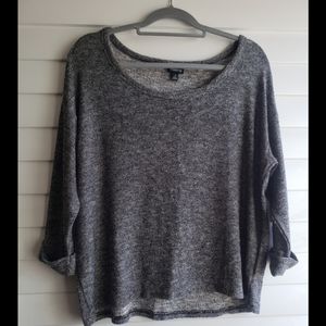 Heather Gray Torrid loose scoop neck sweater